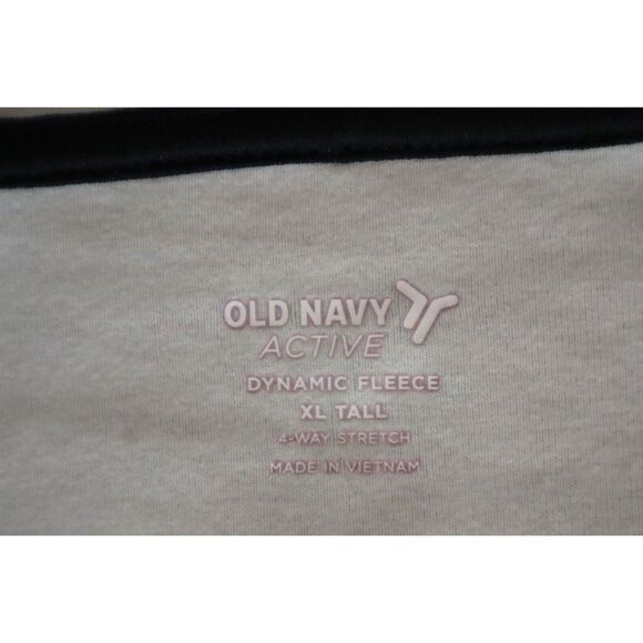 Old Navy Active Men Sz XL-Tall Light Heather Gray Dynamic Fleece 4.0 Zip Hoodie - Picture 3 of 7